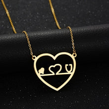 Load image into Gallery viewer, New Fashion Chain Pendants Necklaces For Women Stainless Steel Silver Gold Stethoscope Pendant Heart ECG Heartbeat Necklace