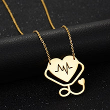 Load image into Gallery viewer, ECG Pendant Necklace