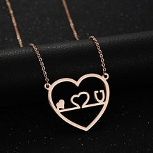 Load image into Gallery viewer, ECG Pendant Necklace