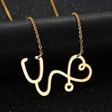 Load image into Gallery viewer, ECG Pendant Necklace