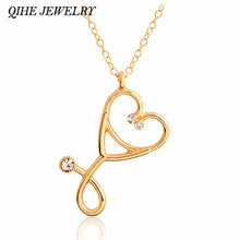 Load image into Gallery viewer, Stethoscope necklace pendant