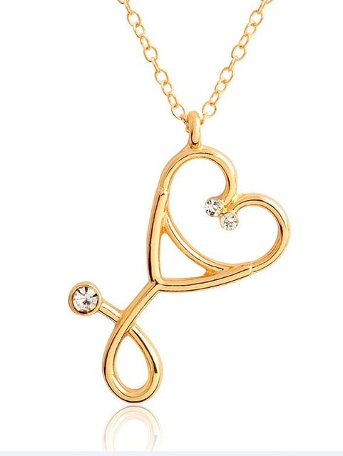 Stethoscope necklace pendant