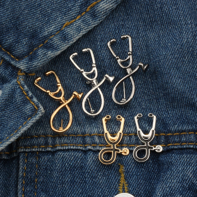 Stethoscope Brooches