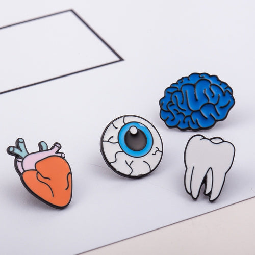 Cartoon Organ Pins