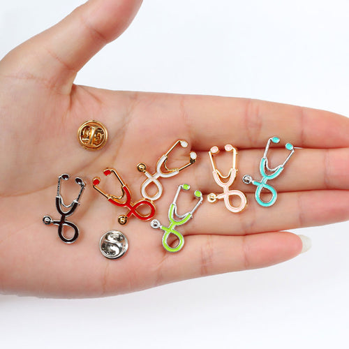 Colorful Stethoscope Brooches