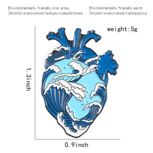 Ocean Wave Pin