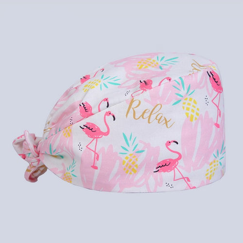 Unisex Scrub Cap Pink Flamingo